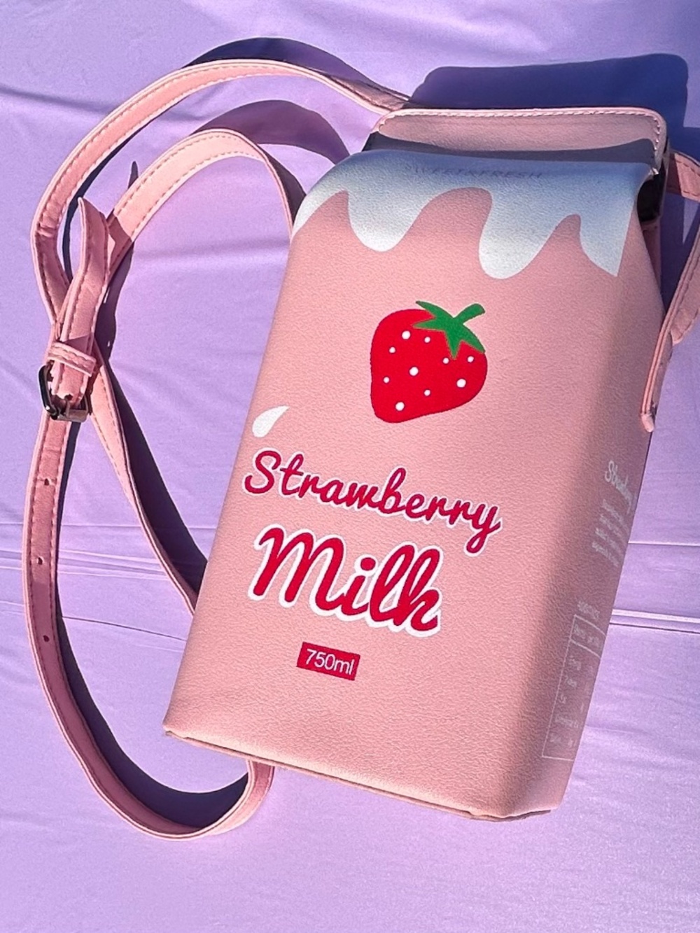 Novelty Strawberry Milk Purse